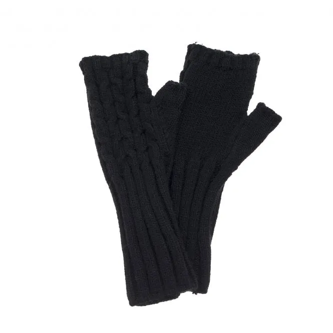 Park Lane Fingerless Gloves Black