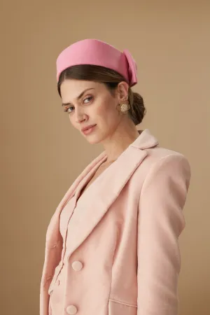 Perdita Pink Pillbox Hat