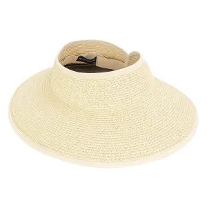 Peter Grimm Striped - Women's Straw Visor Hat