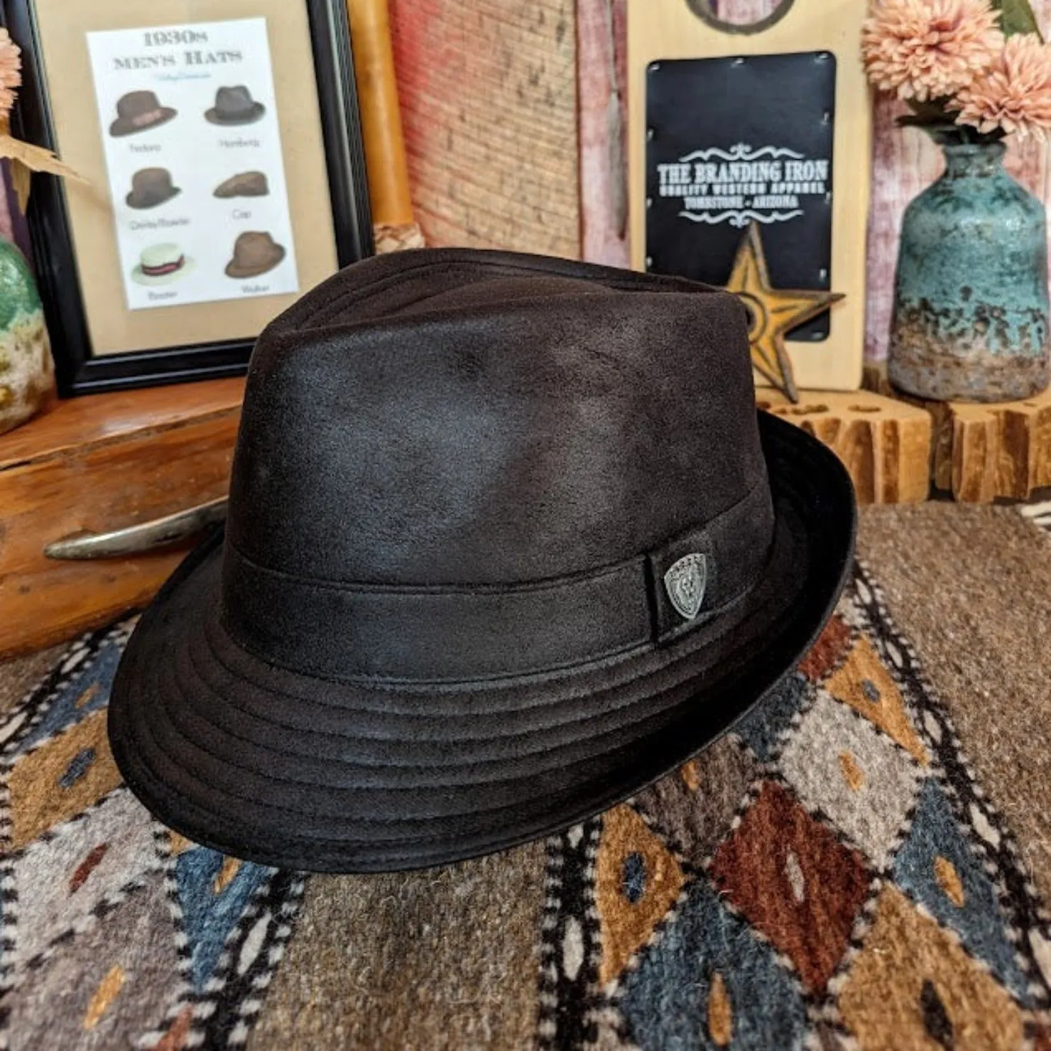 Poly Leather Hat the "Urban 67" by Dobbs  DCURB67TD14