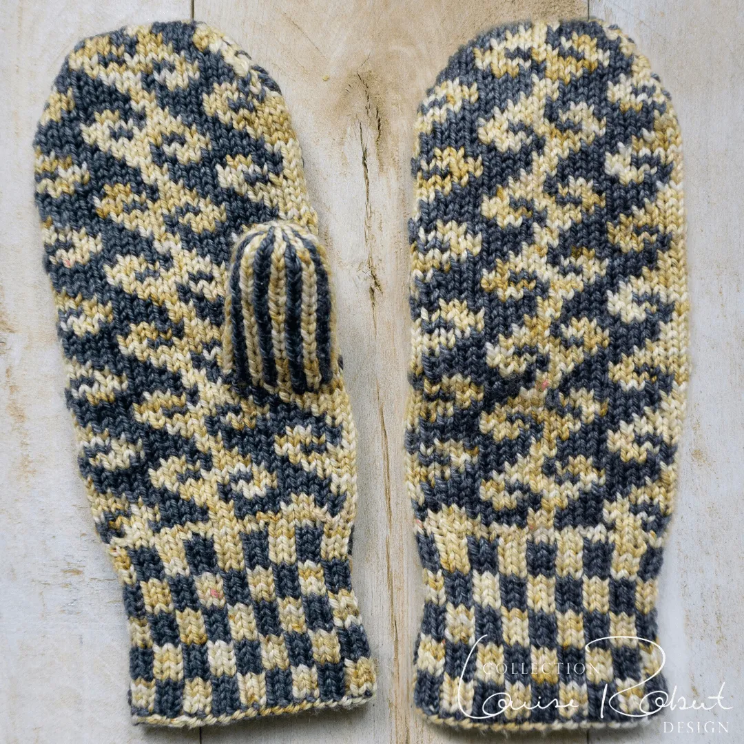 Reversible Fairisle Mittens | Free Double Knitting Pattern