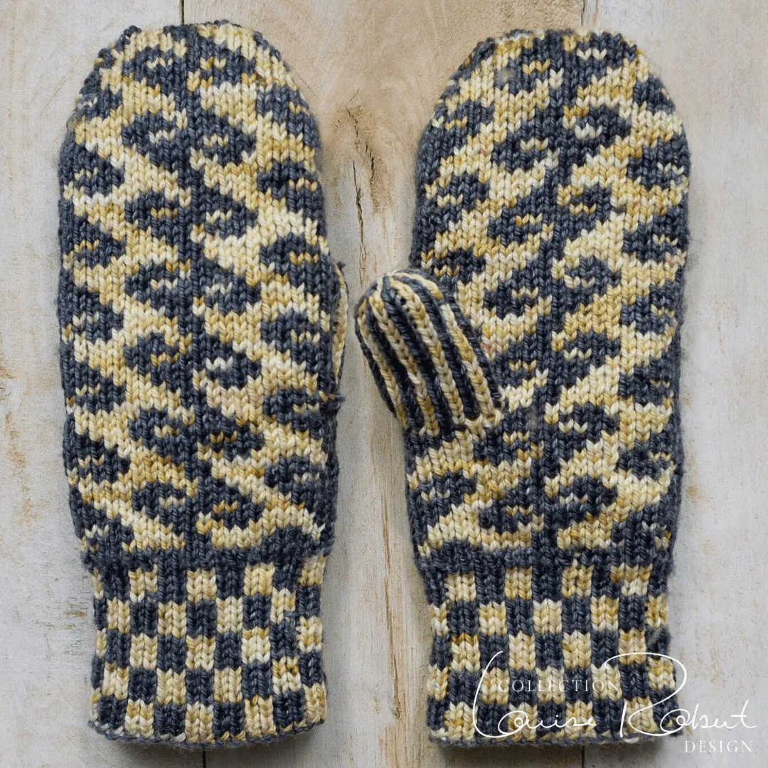 Reversible Fairisle Mittens | Free Double Knitting Pattern