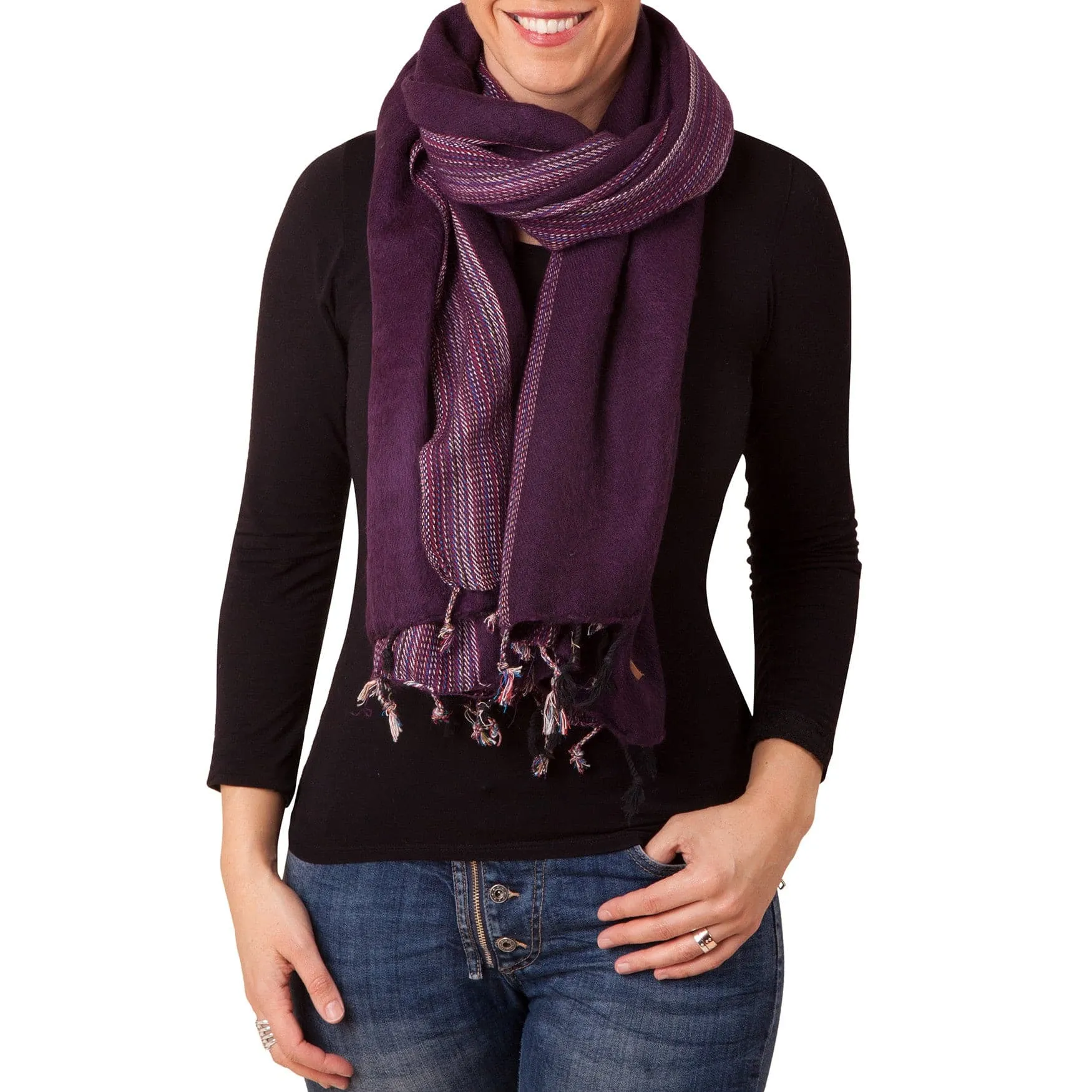 Sherpa Scarf/Shawl - Grape