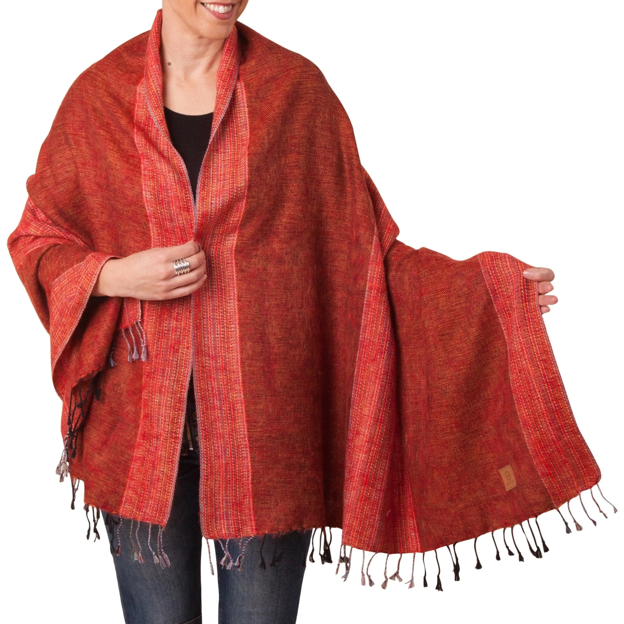 Sherpa Scarf/Shawl - Tangelo