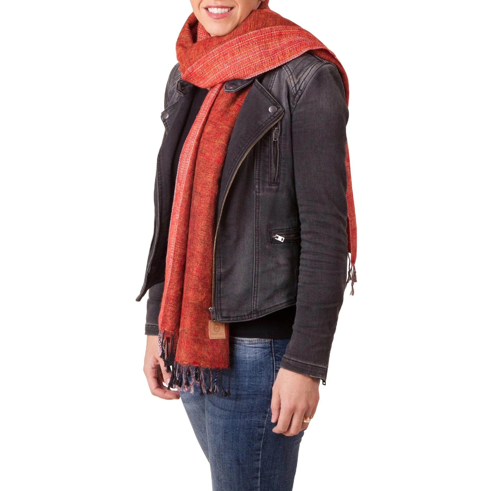 Sherpa Scarf/Shawl - Tangelo