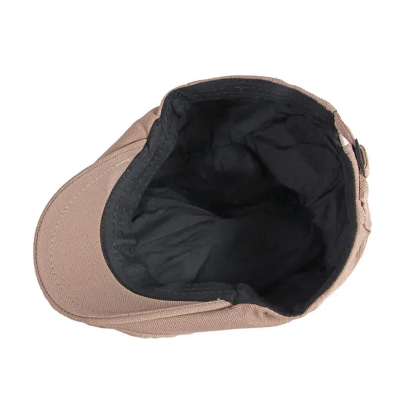 Solid Color Classic Versatile Flat Cap