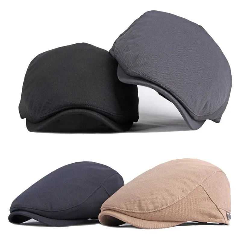 Solid Color Classic Versatile Flat Cap