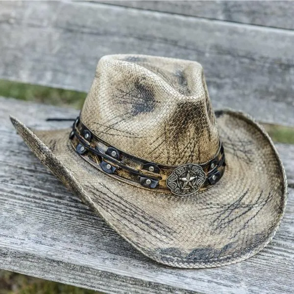 Stampede Men's Distressed Western Hat - The Slashed