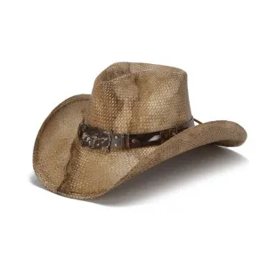 Stampede Men's Straw Cowboy Hat - The Rattler