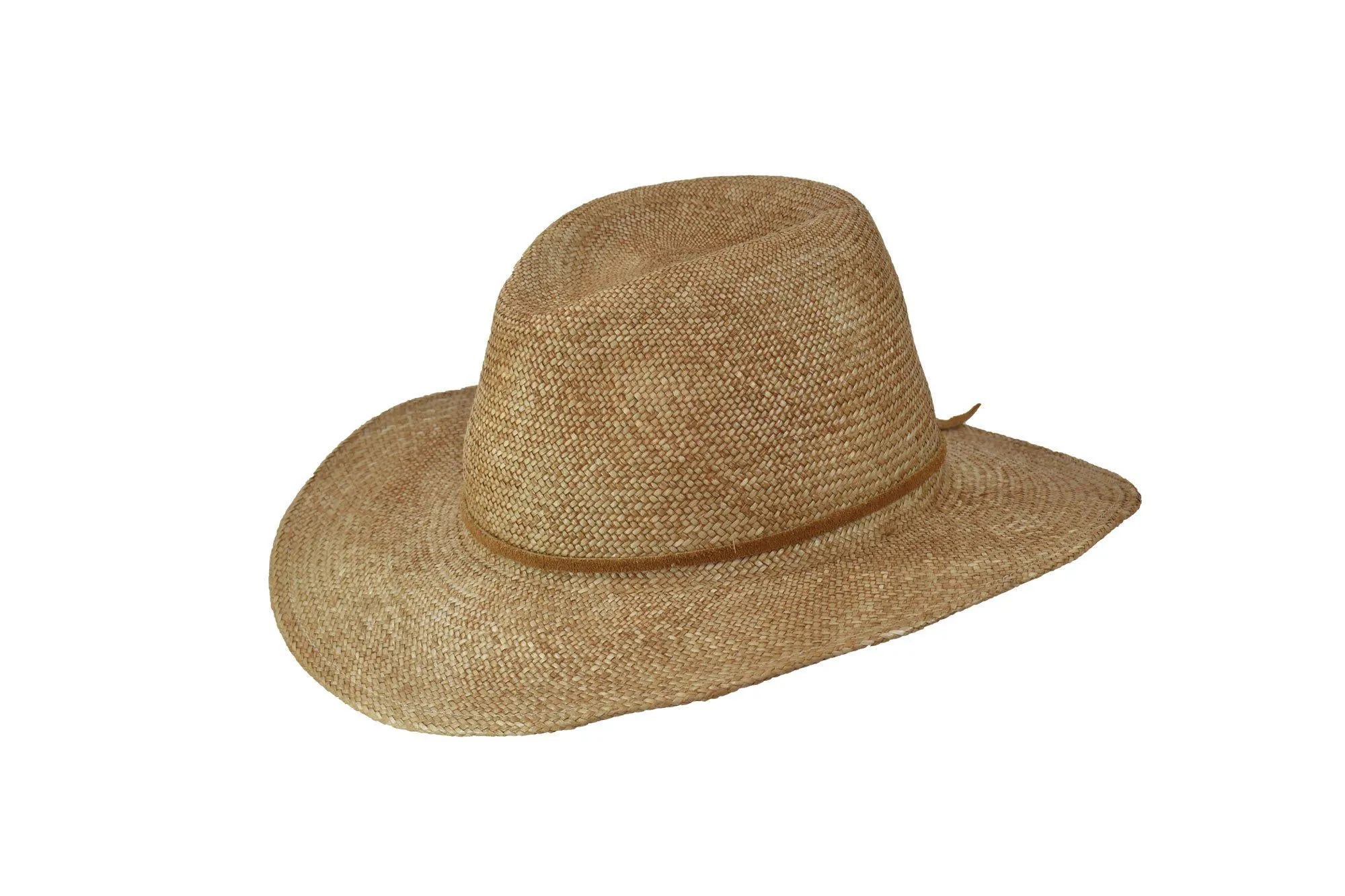 Straw Fedora Hat for Sale in Rust