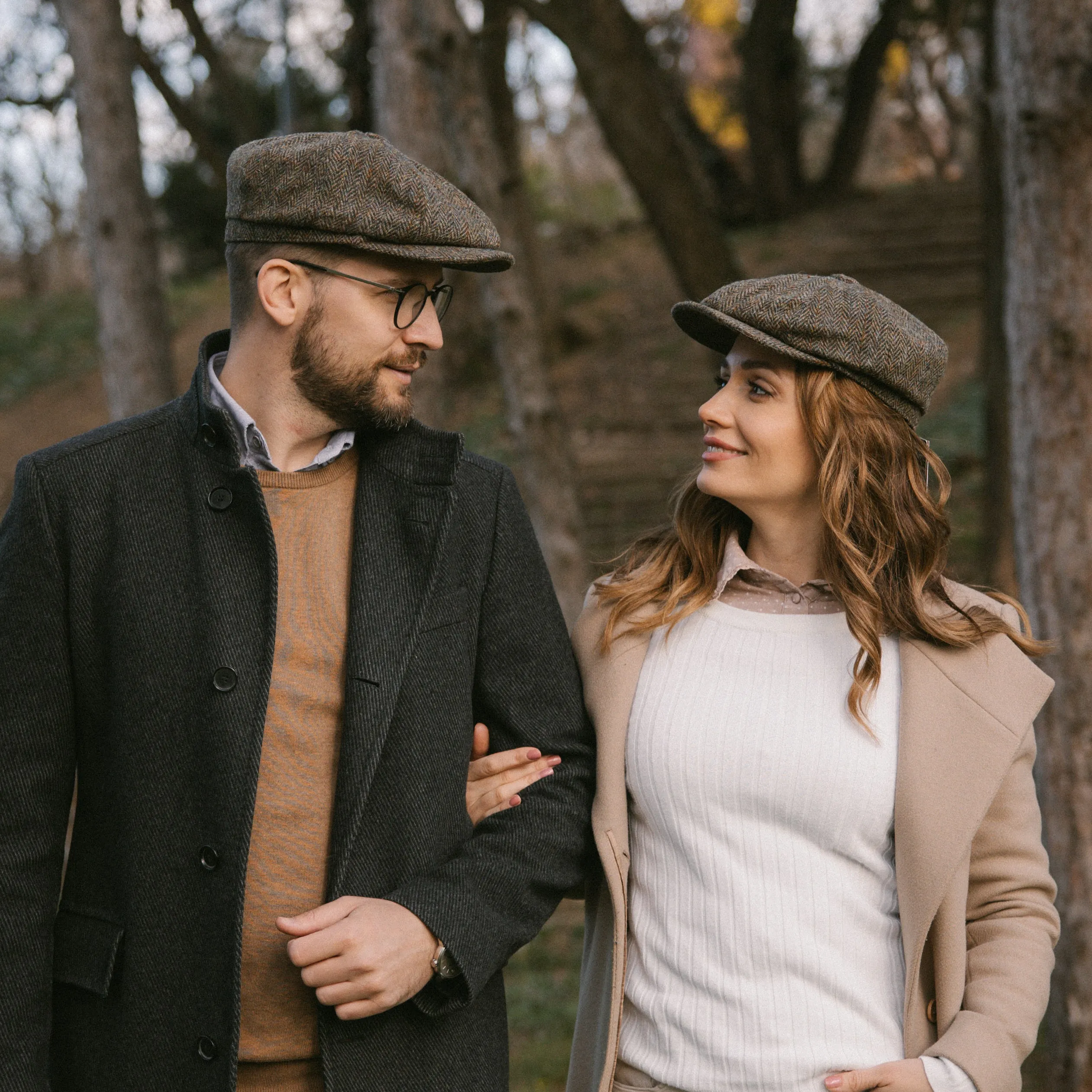 The Lomond Newsboy - Ladies Harris Tweed Baker Boy Cap