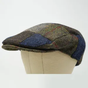 The Muir - Patchwork Flat Cap - 100% Wool - Harris Tweed