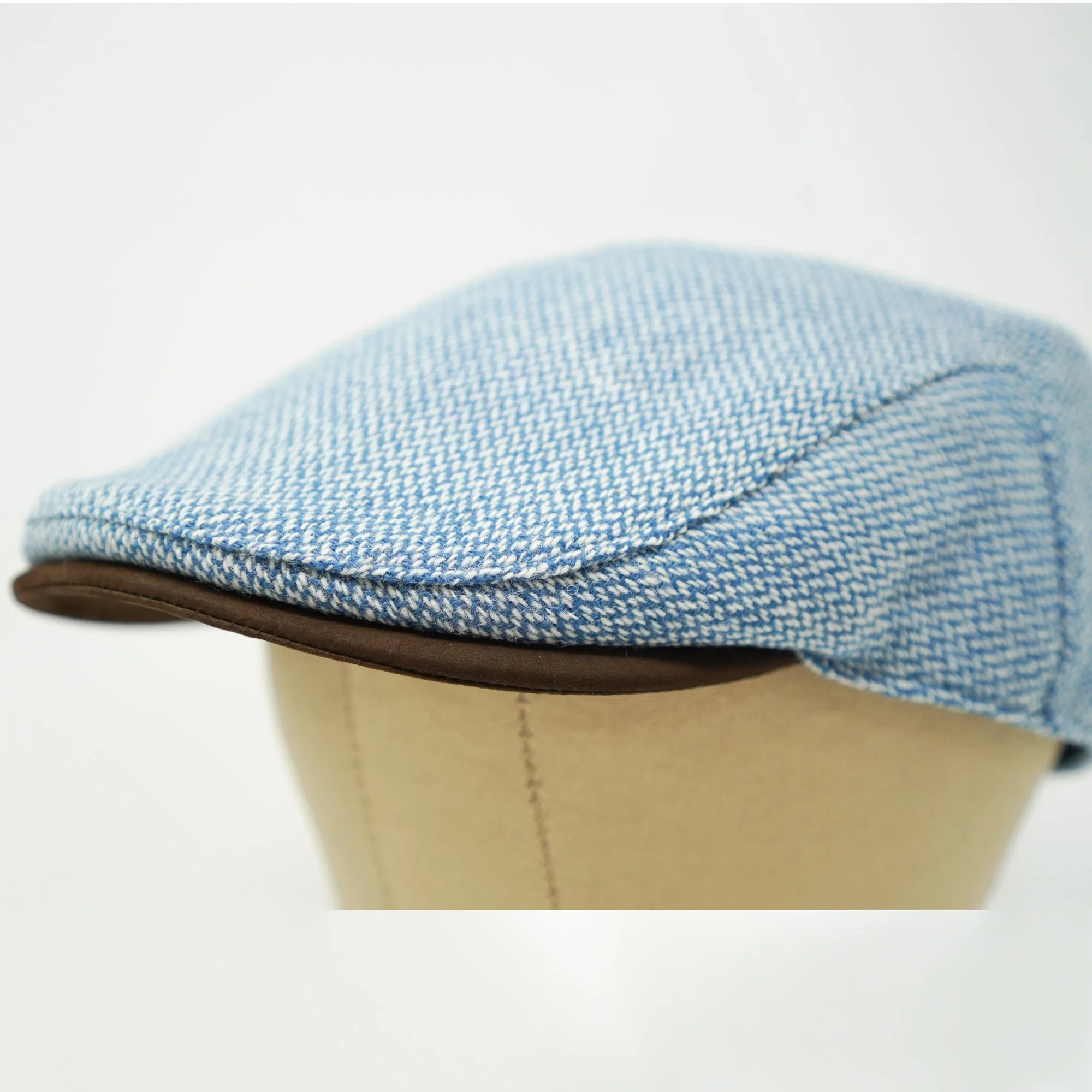 The Sloan Atlantic - Irish Tweed and Leather Cap