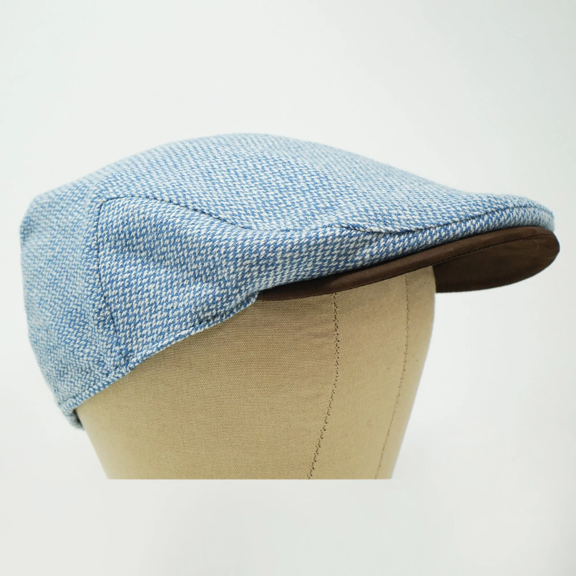 The Sloan Atlantic - Irish Tweed and Leather Cap