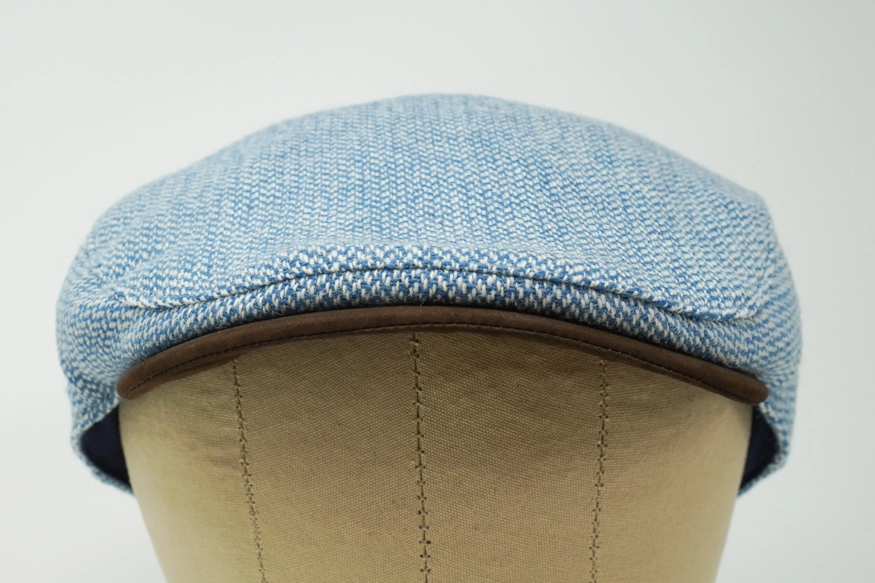 The Sloan Atlantic - Irish Tweed and Leather Cap