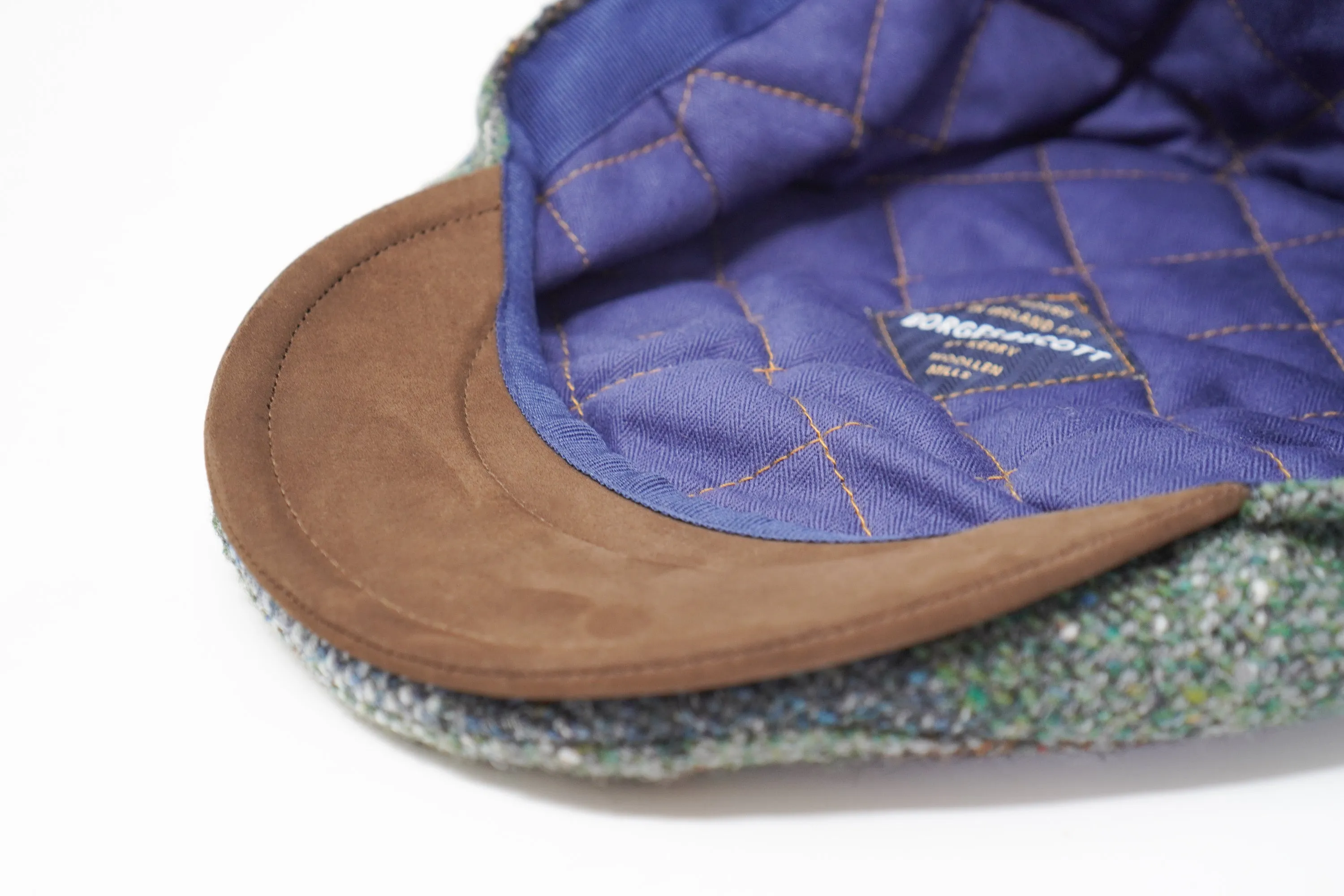 The Sloan Patchwork - Irish Tweed and Leather Cap