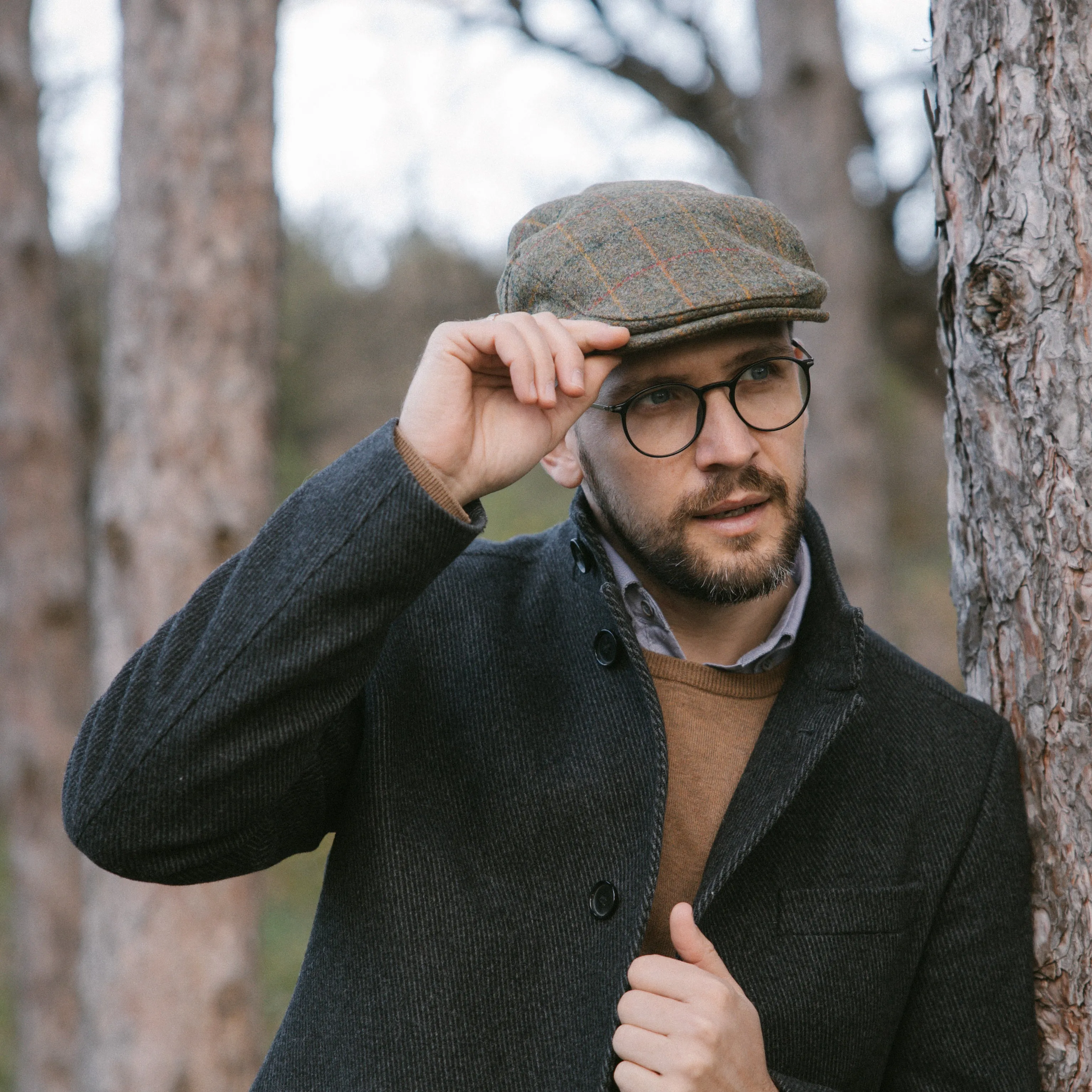 The Woodsman - Waterproof Yorkshire Tweed Flat Cap