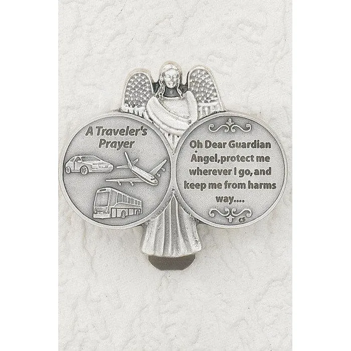 Travelers Prayer-l Visor Clip - Pack of 3