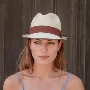 Trilby Panama - Natural with Trim (Ladies)