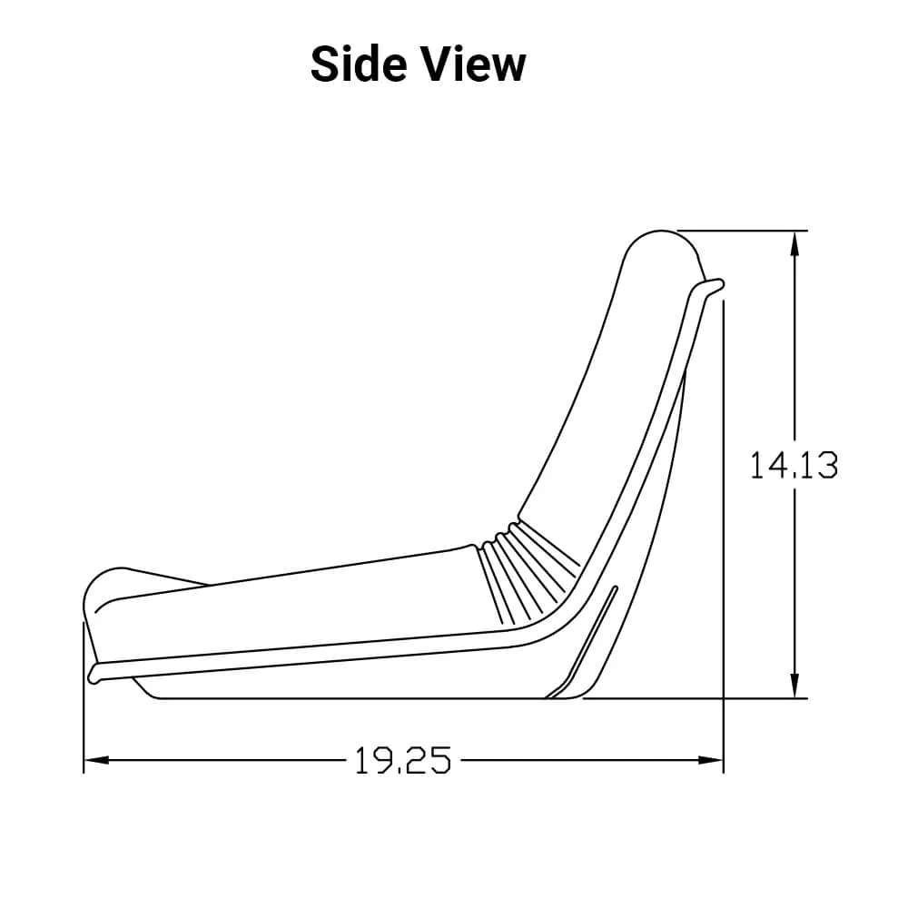 Uni Pro | KM 165 Bucket Seat | Cub Cadet Mower | Black Vinyl (7519.KMM)