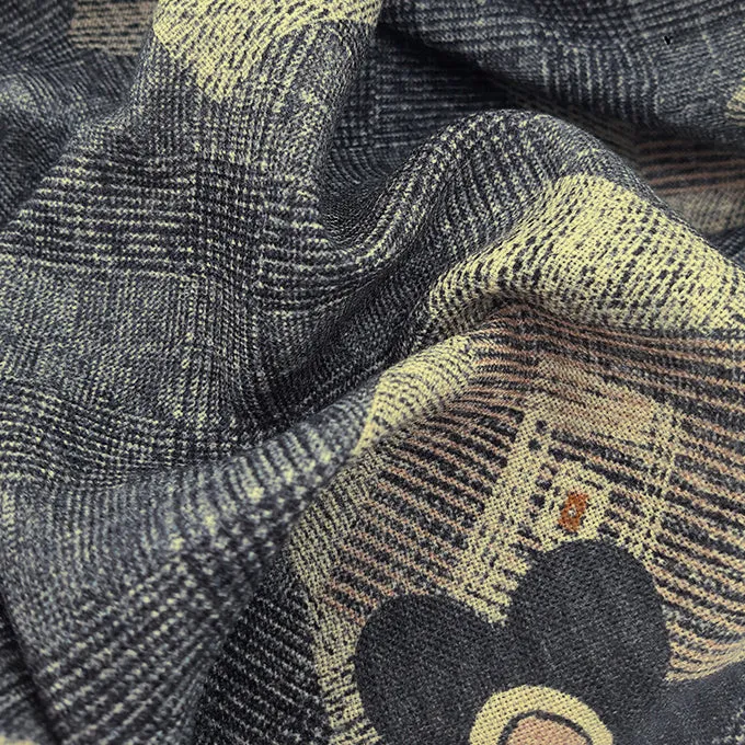 Vintage archive scarf grey super soft - MADRID